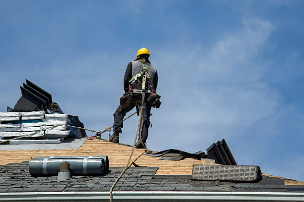 Professional Gutter Installation technician working in Thompsontown, PA